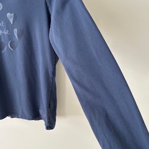 Life Is Good Blue Cotton Total Eclipse Long Sleeve Crusher Tee - Picture 10 of 16